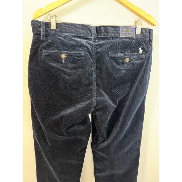Polo Ralph Lauren Men's 32x30 Stretch Classic Fit Corduroy Pants Blue Preppy New - Picture 5 of 8